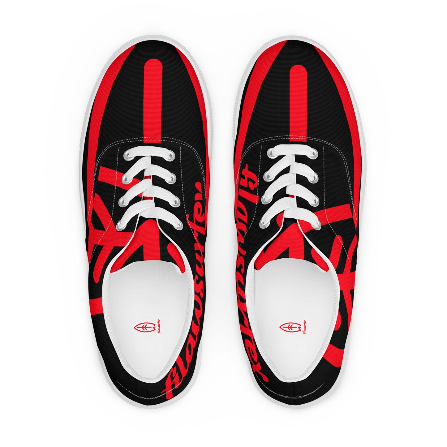 Men’s black lace-up canvas shoes